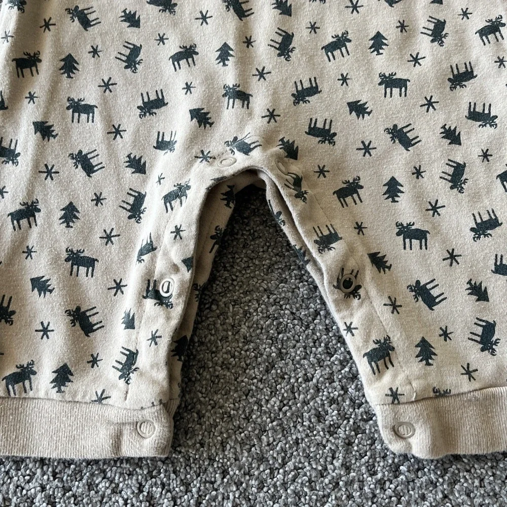 Vintage‎ Cherokee Baby Infant One Piece Romper. Noise, Reindeer. 3-6 Months